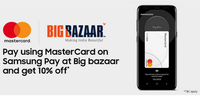 Get 10% Off at Bigbazaar on paying with Mastercard On SamsungPay Devices