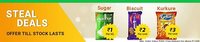 flipkart supermart steal deal (minimum purchase 500) only bangalore