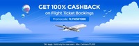 Get 100% Cashback upto 1000rs. on Flight ticket booking via Paytm- new user [no min purchase]