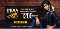 Buy any jacket worth ₹1999& get ₹1200 cashback in future pay's wallet (8th-10th December) 