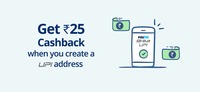 Get Rs. 25 CASHBACK ON Create A New UPI Address With Paytm