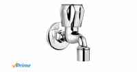 Hindware F200003Cp Classik Foam Flow Bib Tap with Wall Flang (Chrome, Pack of 2)