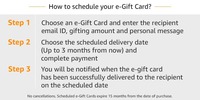 Amazon : Schedule E-Gift Cards