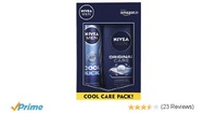 Nivea Men Cool Kick Deodorant Spray, 150ml with Original Care Shower Gel, 250ml