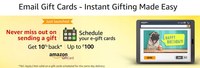 Schedule gift card - Get 10% cashback upto 100 as Amazon Pay balance