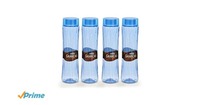 Steelo Plastic Water Bottle, 1.1 Litre, Set of 4