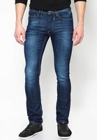 Flat 80% off - PARX Blue Washed Slim Fit Jeans