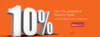 Get 5% cashback on your purchases at Reliance Digital using ICICI Bank Credit Card