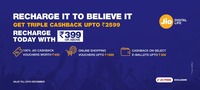 Jio Surprise Cashback Offer , 26 Dec - 15 Jan