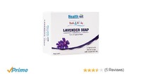 Healthvit Bath & Body Lavender Soap 75g - Pack of 3 