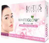 loot:-Lotus WhiteGlow InstaGlow Fairness Facial Kit (( 4* 10 g)) ((40g)) (Set of 1) 40 g  (Set of 4)(mrp eror)