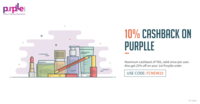 Get 10% cashback when you pay with Freecharge on Purplle