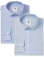 Ex by Excalibur Men's Formal Shirt (Pack of 2)