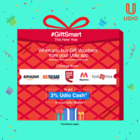 Get 3% Cashback on Buying Gift Vouchers