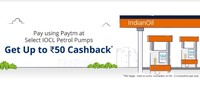 paytm- pay at IOCL pumps get upto Rs:50/-cb