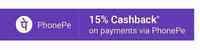 15%  Cashback On Paying Via Phonepe @ Flipkart 