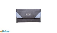 Fristo Women's Clutch(FRW-055)Grey and Skyblue