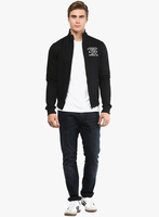 Loot - American Crew Black Solid Casual Jacket