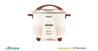 Philips HL1663/00 1.8-Litre Electric Rice Cooker (White/Red)