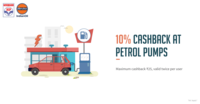 Get 10% cashback at HP or Indian Oil Petrol Pumps on payment via FreeCharge