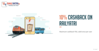 Get 10% Cashback upto Rs 50 when you pay with FreeCharge on RailYatri