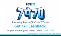 Paytm 30 Cashback On 30 For New Numbers