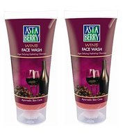 Astaberry Wine Face Wash 100 ml Each (Pack of 2)