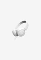 JBL T450 On the Ear Headphone with Microphone (White)