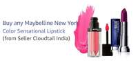 Buy Maybelline Lipstick Get Maybelline Color Sensation Scarlet + Facemask Free