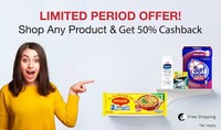 Get 50% Cashback - Supermarket | Free Shipping