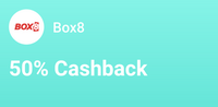 Box8 - 50% Lazypay cashback upto 100