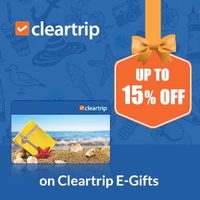 Upto 15% Discount on Cleartrip E-Gift Card