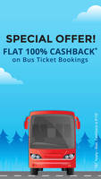 Upto 100% Cashback on Bus Ticket Bookings 