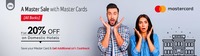 Goibibo Mastercard Sale - Flat 20% off on domestic hotels + Additional 10% cashback to card with Mastercards