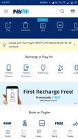 Paytm : 100% Cashback upto Rs75 On first time recharge