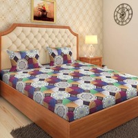 Ahmedabad Cotton 144TC double bedsheet @ 331 (Buy 1 get 2)