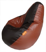 Orka XL Bean Bag Cover - Brown and Tan (With out beans )
