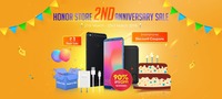 Honor Store 2nd Anniversary Flash Sale @Rs.1, Accessories upto 90% off and Spin & Win games