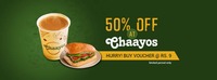 Get Flat 50% off at chaayos with no upper limit