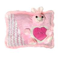 [70% Off] Ultra Pink Bunny Soft Love Cushion Pillow, Pink @ Rs.148