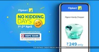 [Last Day] Flipkart No Kidding Days - 10% instant discount via Hdfc bank cards  || 1st & 2nd April
