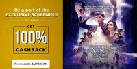 Get 100% cashback upto 1000 on Ready Player One Special Screening