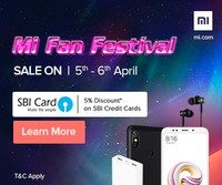 Mi Fan Festival 2018 - (2nd Apr - 6th Apr) - Mi , Flipkart & Amazon