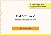 Amazon - Recharges 50% Cashback offer