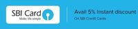 5% instant discount via SBI Bank Credit Cards on mi.com on 5th, 6th April