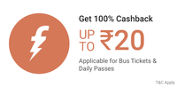 100% Cashback up to Rs. 20 per transaction on Bus(BEST/NMMT/MBMT) Tickets