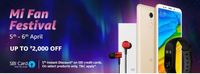 Amazon - MI Fan Festival -  Up to ₹2000 OFF + 5% instant discount with SBI Credit Cards