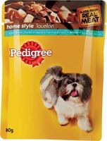 Pedigree Chunks chicken , Liver 80g wet Dog Food