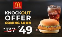  McDonald's Knockout Offer worth Rs 137 deal at 49 only