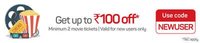 [Last Day] Bookmyshow - 50% off upto 100 (new users)